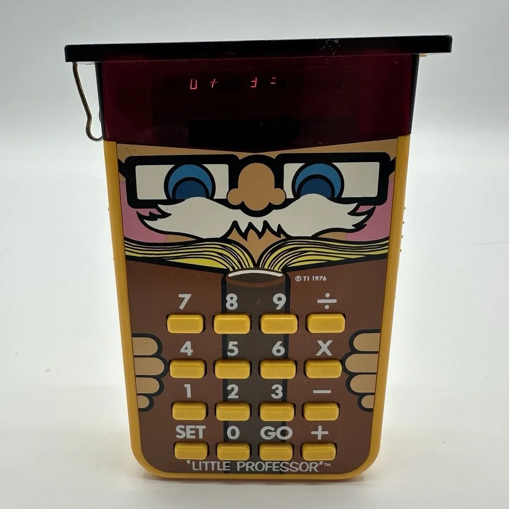 Vtg 1976 Texas Instruments Little Professor Electronic Math Calculator Game Toy